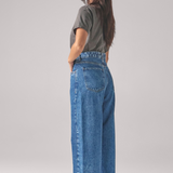 Calça Baggy Feminina - Jeans Médio