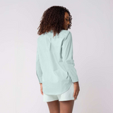 Camisa Feminina De Algodão Manga Longa