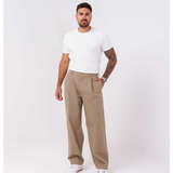 Calça Chino Baggy em Sarja