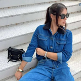 Jaqueta Jeans Gola Sherpa Azul