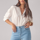 Shorts Pipa Feminino - Jeans Claro