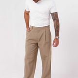 Calça Chino Baggy em Sarja